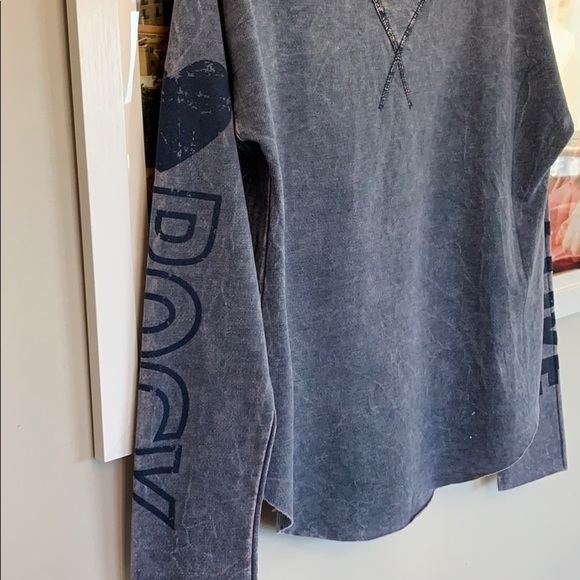 💕HP💕Vintage Havana blue long sleeve top - Picture 5 of 12